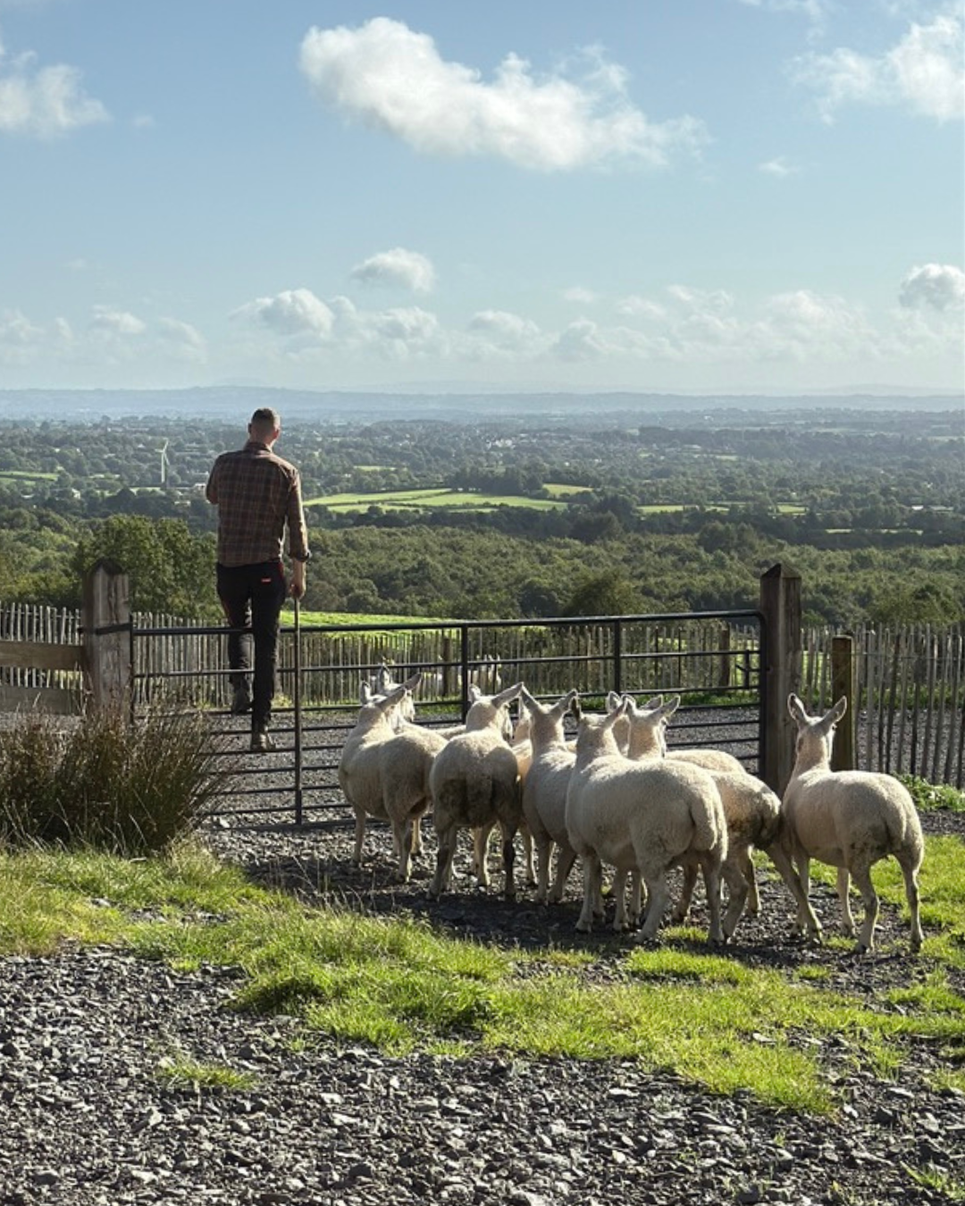 Jamese McCloy, a shepherd at Glenshane Country Farm, Sperrin Mountains, Northern Ireland