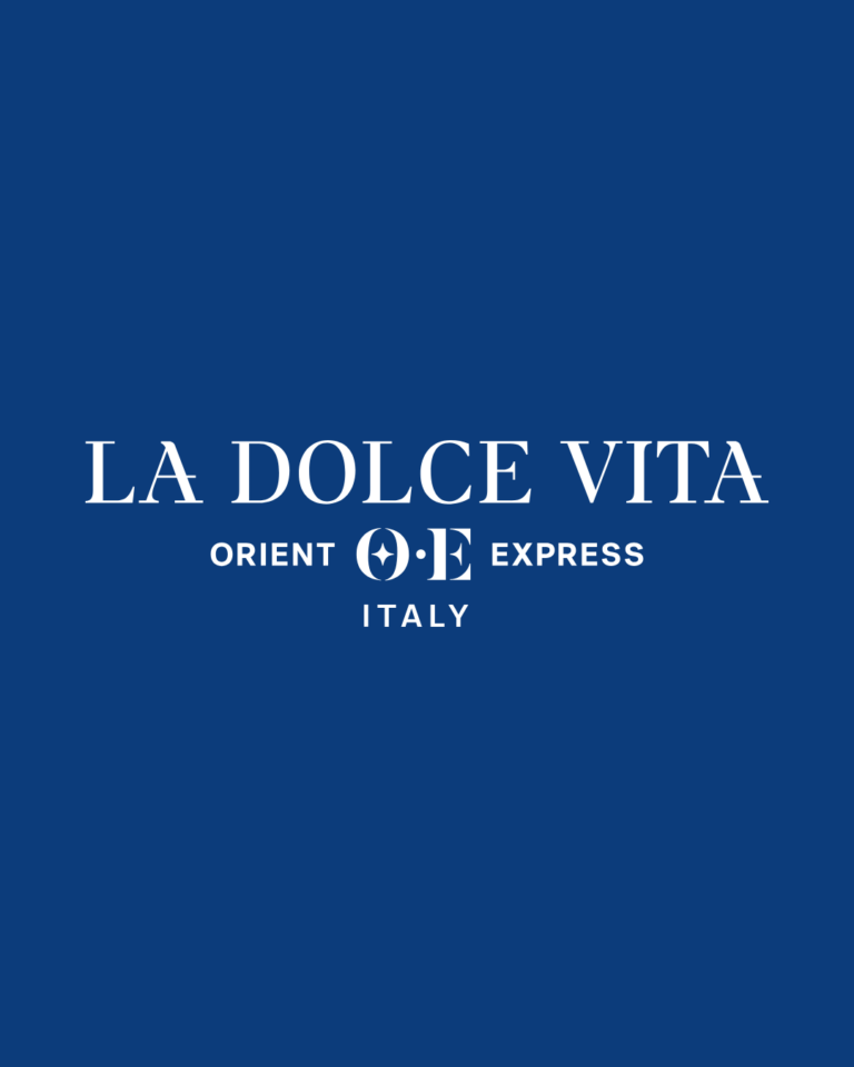 Orient Express La Dolce Vita logo, a White Lotus Travel Design luxury train partner