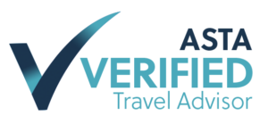 The ASTA verified travel advisor logo